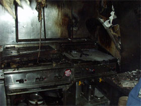 Deep fat fryer fire which damaged flats above restaurant