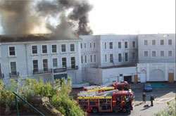 Serious hotel fire 